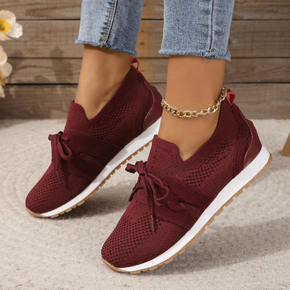Femke - Moderne Orthopedische Damessneakers met Gebreid Bovenwerk en Ondersteunende Zool