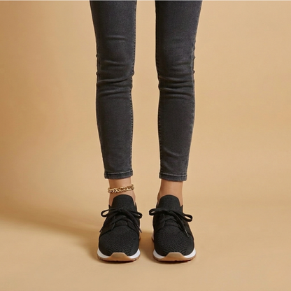 Femke - Moderne Orthopedische Damessneakers met Gebreid Bovenwerk en Ondersteunende Zool