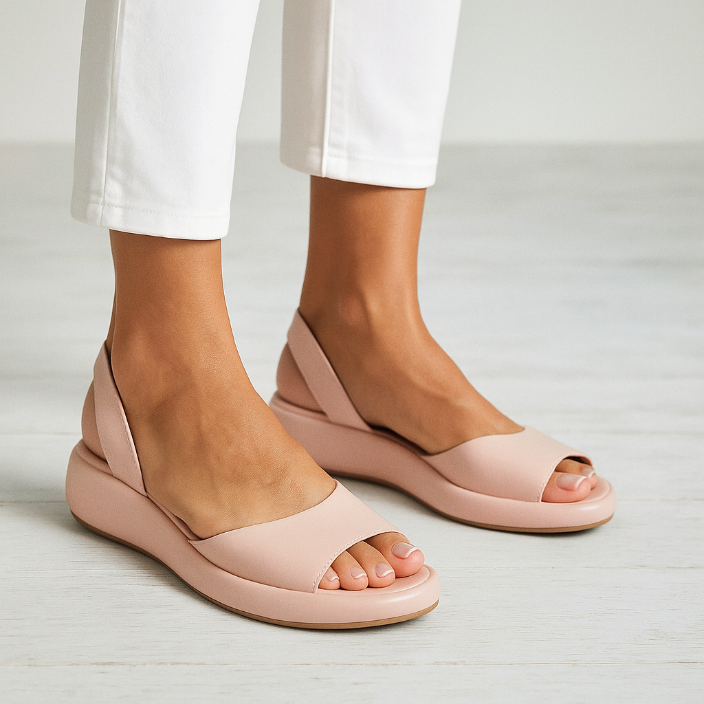Femke - Moderne Orthopedische Sandalen Dames met Brede Wreefband en Slingback
