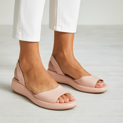 Femke - Moderne Orthopedische Sandalen Dames met Brede Wreefband en Slingback