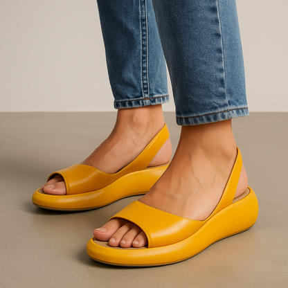 Femke - Moderne Orthopedische Sandalen Dames met Brede Wreefband en Slingback
