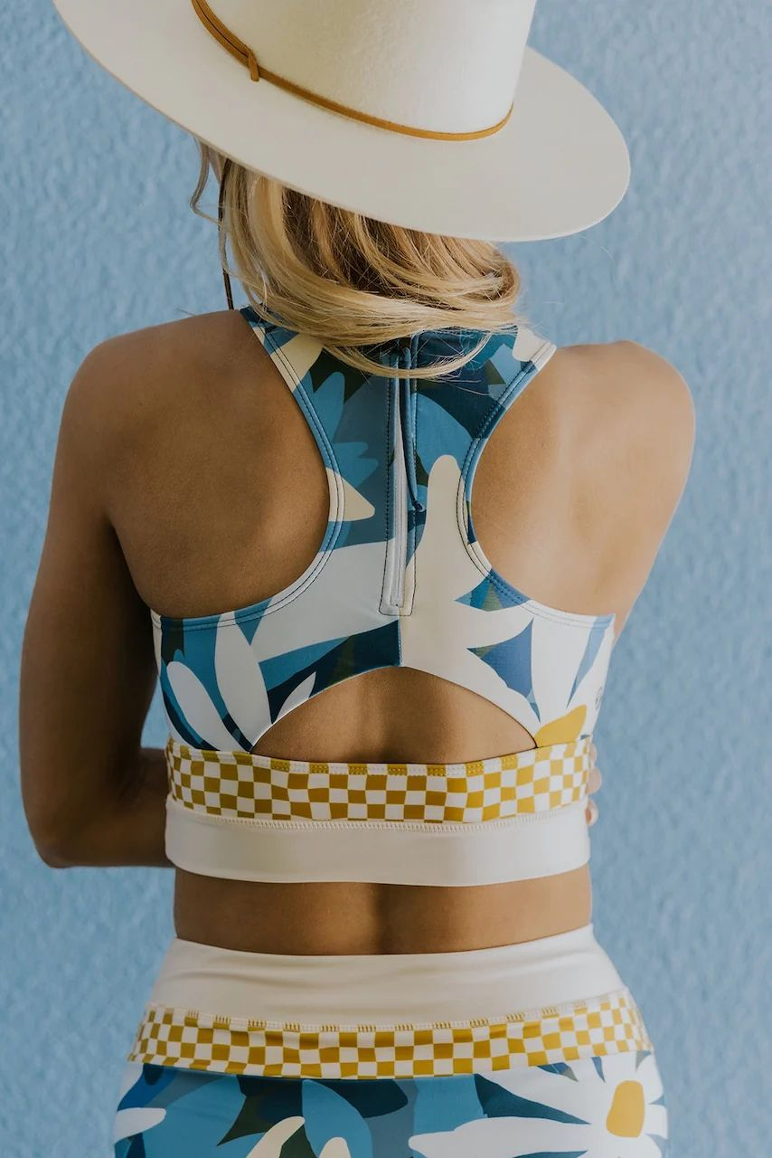 Femke - Stijlvolle Bikini Set Dames met High Neck Top en Hoge Taille