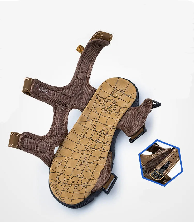 Femke - Stoere Orthopedische Sandalen Dames met Klittenbandsluiting en Profielzool
