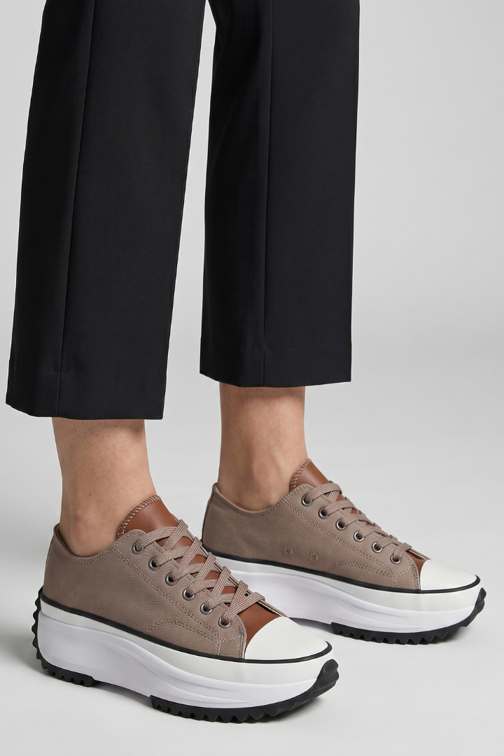 Fenna - Dames Sneakers met Ondersteunende Zool en Plateau voor de Herfst