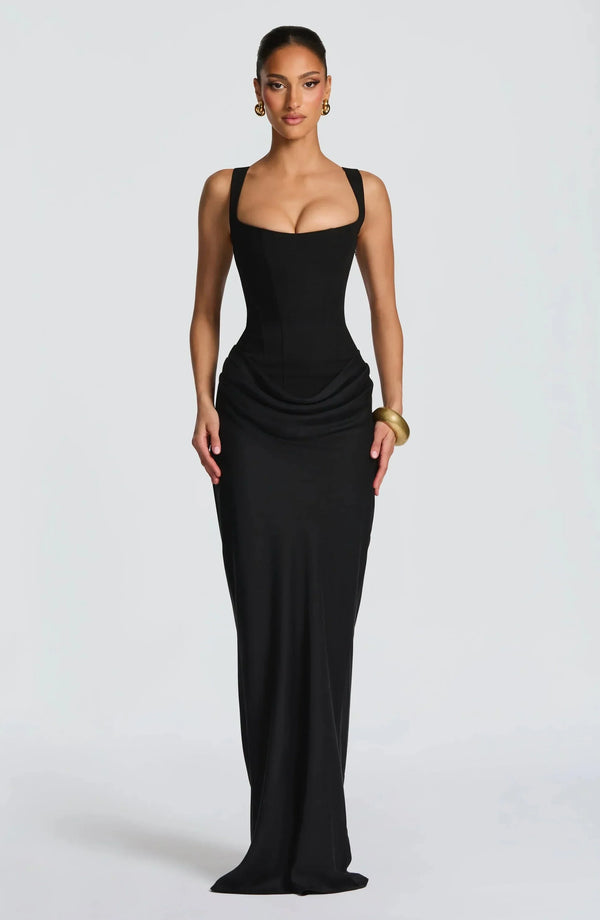 Fenna - Elegante Bruiloft Gastenjurk Dames met Corset Lijfje en Zeemeermin Silhouet