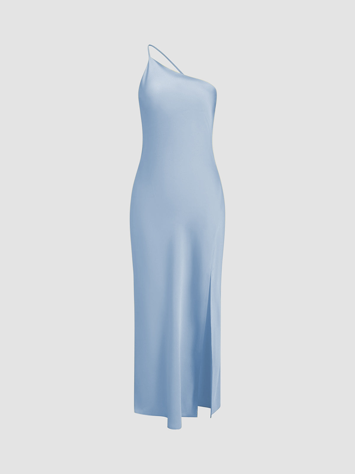 Fenna - Stijlvolle Bruiloft Gastenjurk Dames met One-Shoulder Hals en Zielsplit