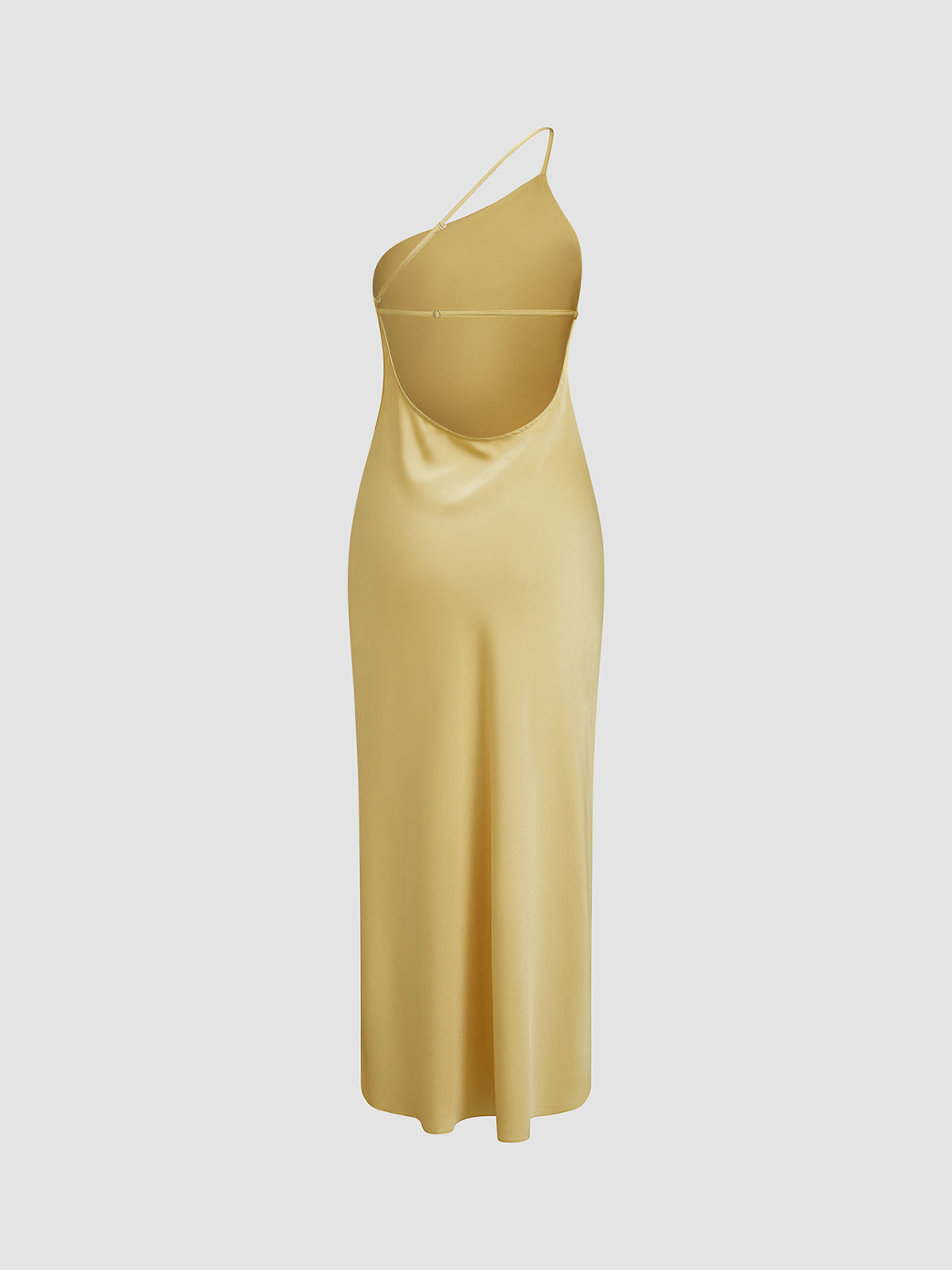 Fenna - Stijlvolle Bruiloft Gastenjurk Dames met One-Shoulder Hals en Zielsplit