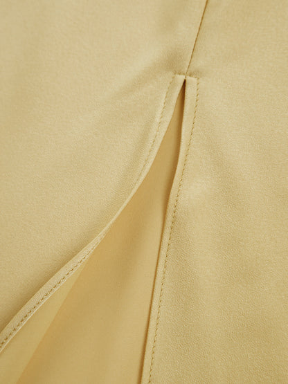 Fenna - Stijlvolle Bruiloft Gastenjurk Dames met One-Shoulder Hals en Zielsplit