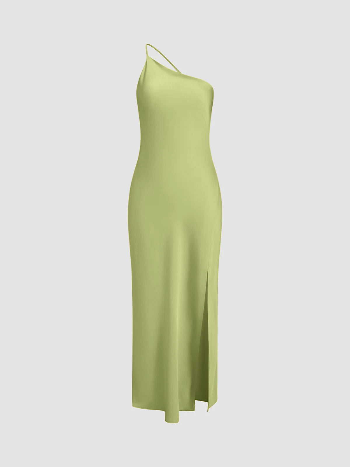 Fenna - Stijlvolle Bruiloft Gastenjurk Dames met One-Shoulder Hals en Zielsplit