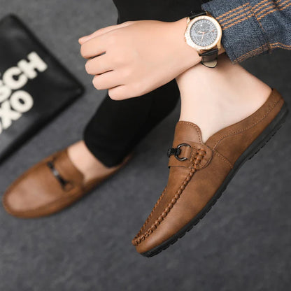 Finn - Casual Comfortabele Mules Heren met Gespdetail en Ondersteunende Zool
