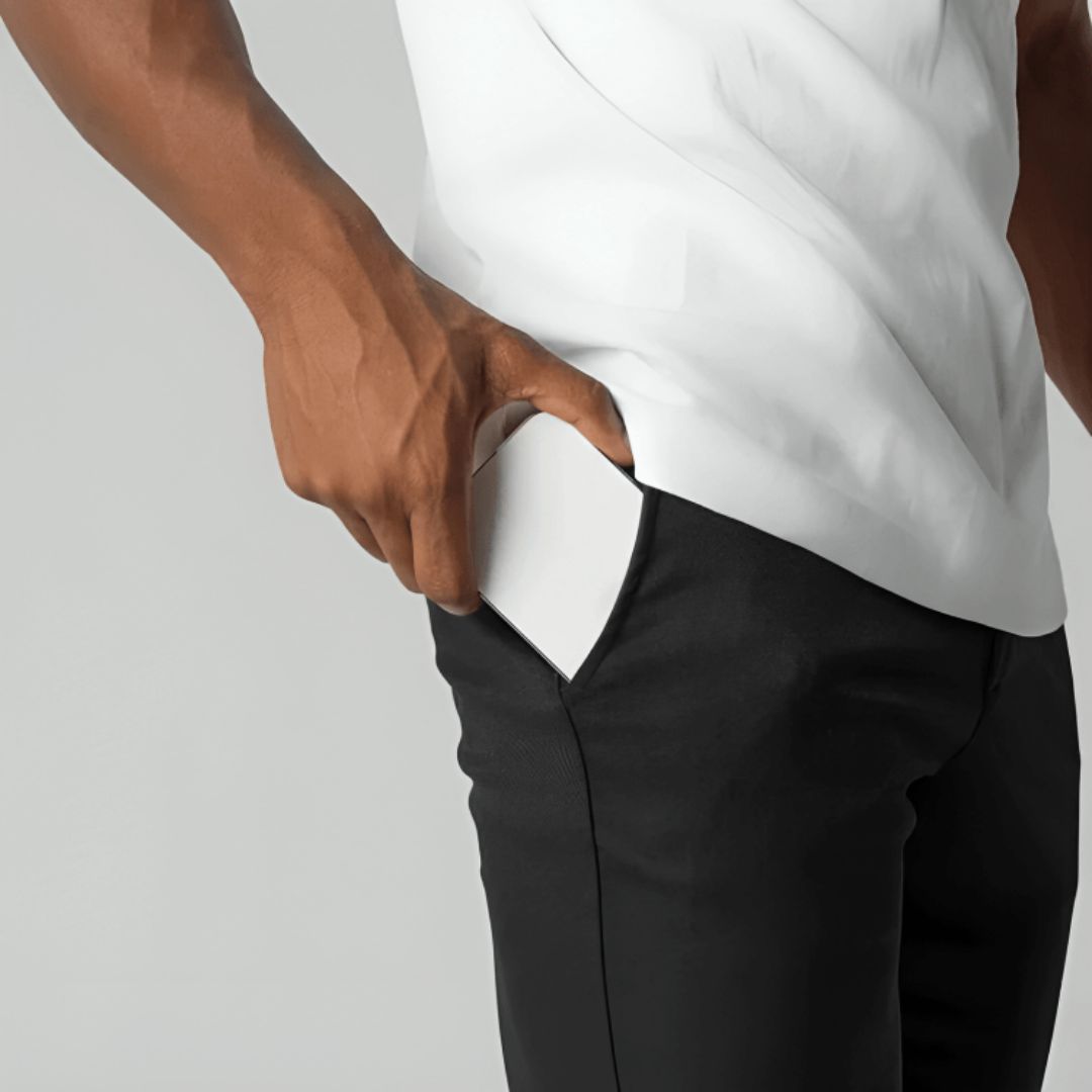 Finn - Heren Chino Broek Stretch Casual Smart met Tapered Pasvorm
