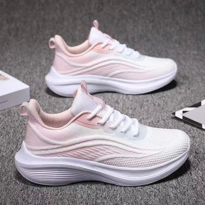 Sneakers Dames - Sportief Design met Gekleurde Hieldetail | Casual