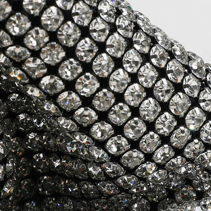 Tas Dames - Volledig Bedekte Strass Mini Bag met Dubbele Handgreep | Glamour