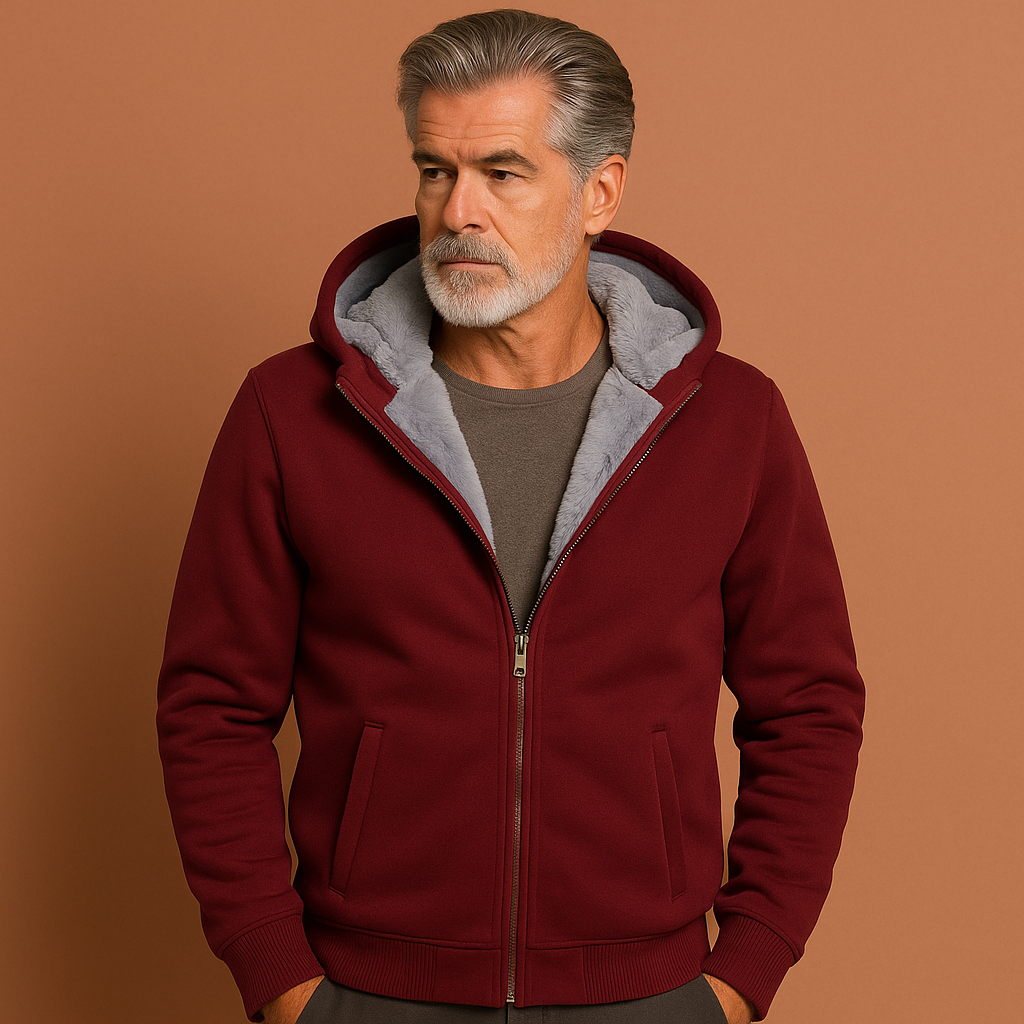 Gijs - Heren Sweatvest Fleece Casual met Capuchon en Ritssluiting