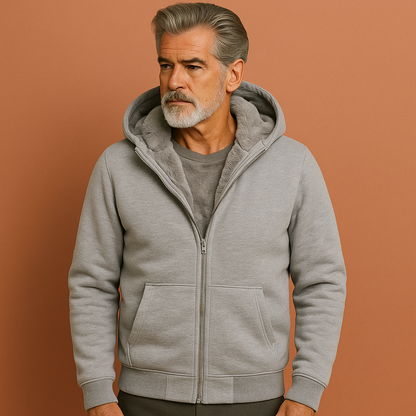 Gijs - Heren Sweatvest Fleece Casual met Capuchon en Ritssluiting