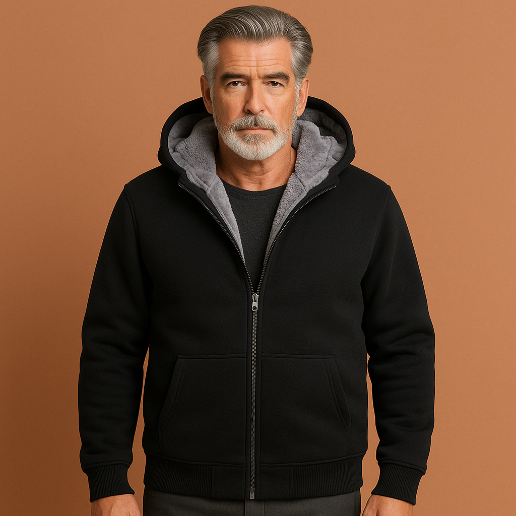 Gijs - Heren Sweatvest Fleece Casual met Capuchon en Ritssluiting