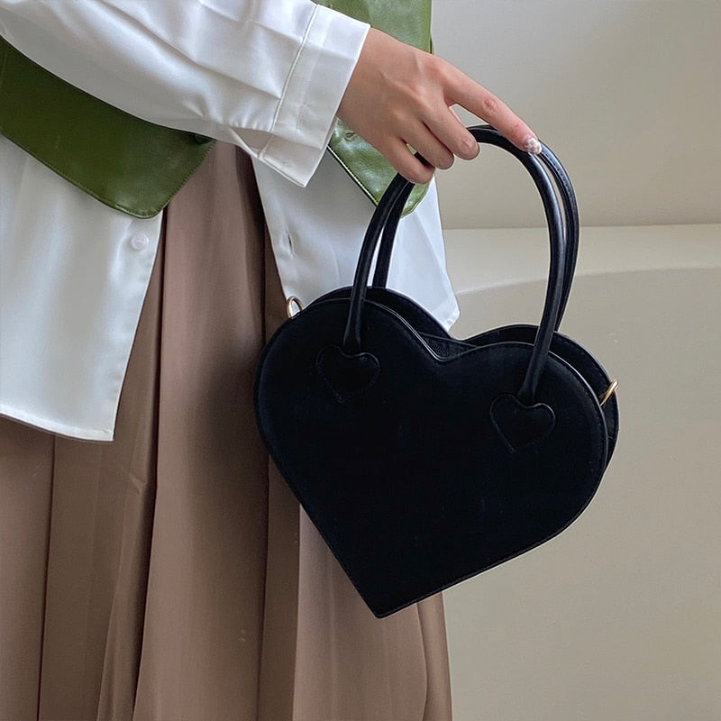 Tas Dames - Hartvorming Mini Handtas met Dubbele Handgrepen | Chic