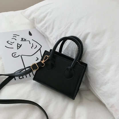 Tas Dames - Mini Handtas met Dubbel Handvat en Schouderriem | Chique