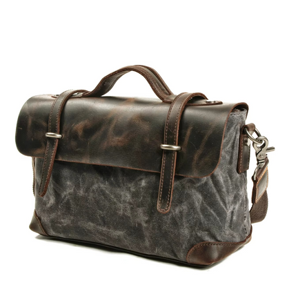 Tas Heren - Vintage Messenger met Flapklep en Topgreep | Casual