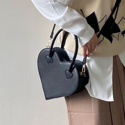 Tas Dames - Hartvorming Mini Handtas met Dubbele Handgrepen | Chic