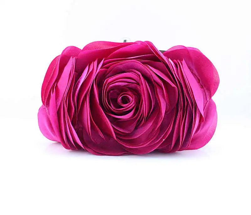 Tas Dames - Avondtasje met Bloem en Ketting | Elegant