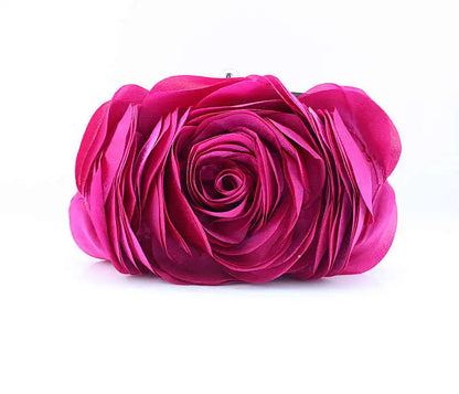 Tas Dames - Avondtasje met Bloem en Ketting | Elegant