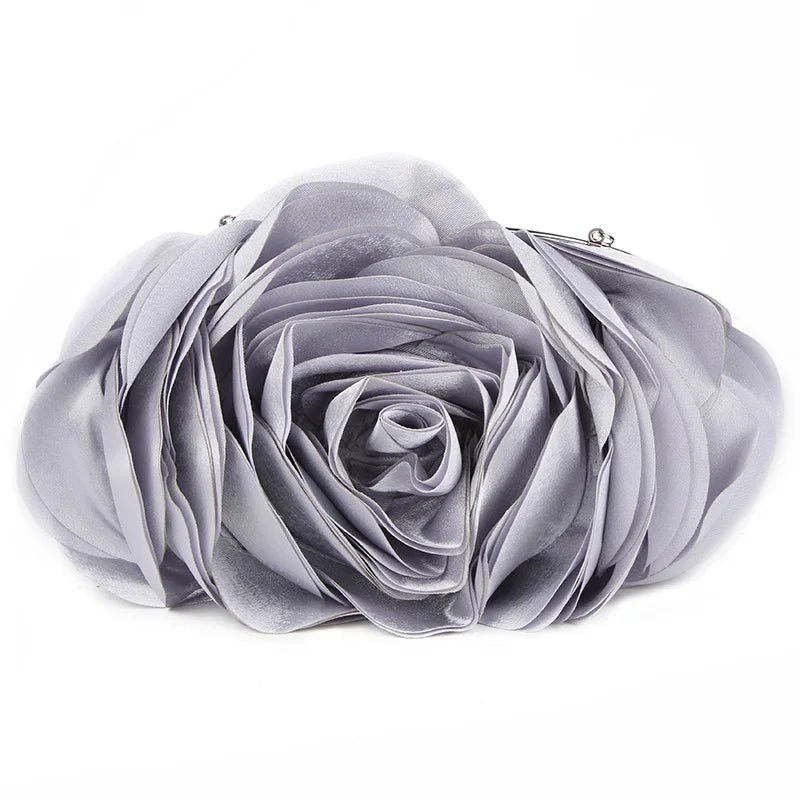 Tas Dames - Avondtasje met Bloem en Ketting | Elegant
