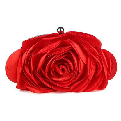 Tas Dames - Avondtasje met Bloem en Ketting | Elegant