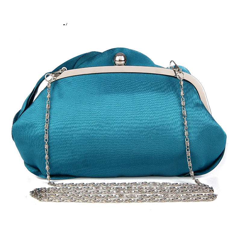 Tas Dames - Avondtasje met Bloem en Ketting | Elegant