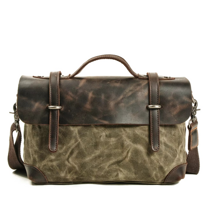 Tas Heren - Vintage Messenger met Flapklep en Topgreep | Casual