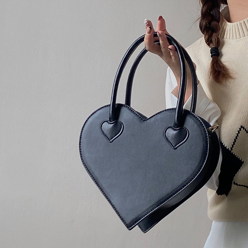 Tas Dames - Hartvorming Mini Handtas met Dubbele Handgrepen | Chic