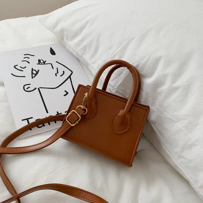 Tas Dames - Mini Handtas met Dubbel Handvat en Schouderriem | Chique