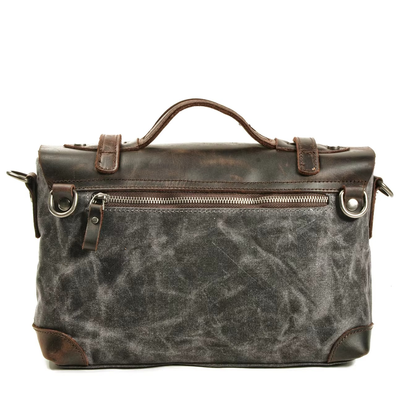 Tas Heren - Vintage Messenger met Flapklep en Topgreep | Casual