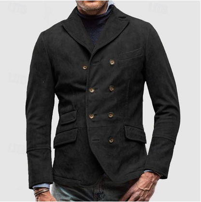 Blazer Heren - Dubbel Breasted met Revers Kraag | Elegant