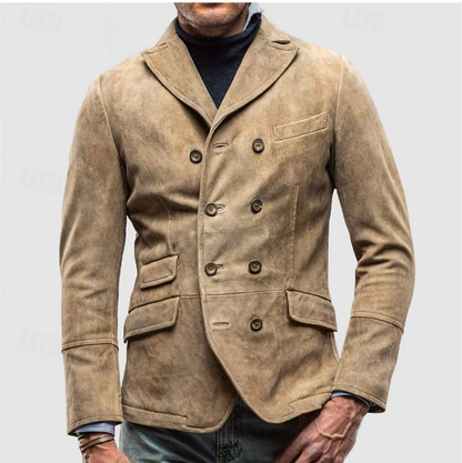 Blazer Heren - Dubbel Breasted met Revers Kraag | Elegant