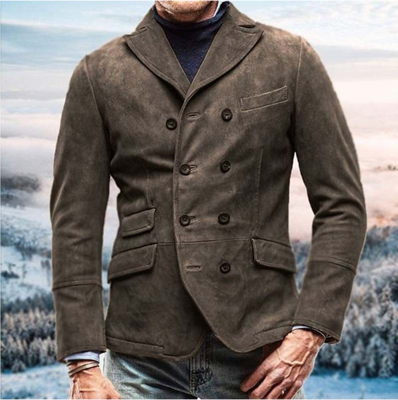 Blazer Heren - Dubbel Breasted met Revers Kraag | Elegant