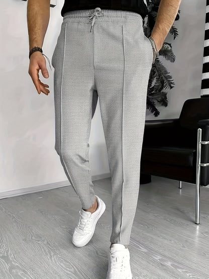 Pantalon Heren - Veelzijdig Elastische Taille met Trekkoord en Persvouw | Licht