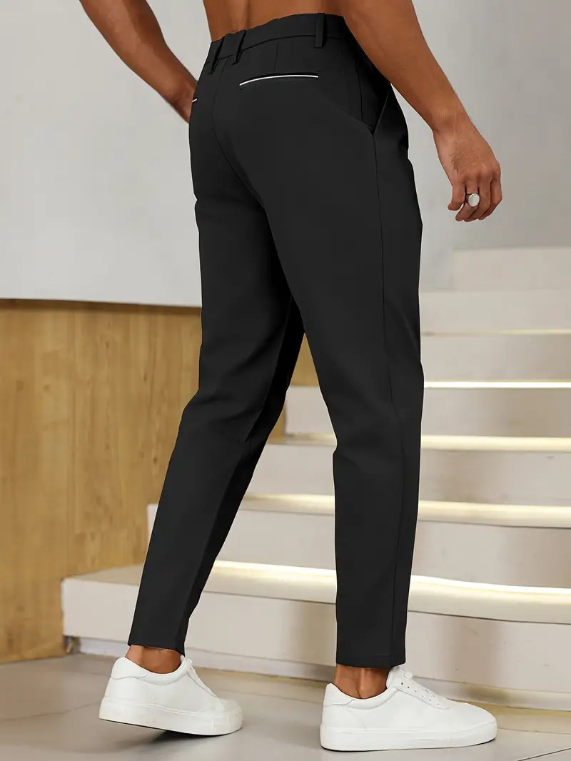 Pantalon Heren - Slim Fit met Hoge Taille en Knoopsluiting | Klassiek
