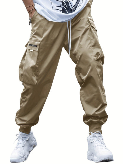 Broek Heren - Cargo Stijl met Zijvakken en Ribboorden | Casual
