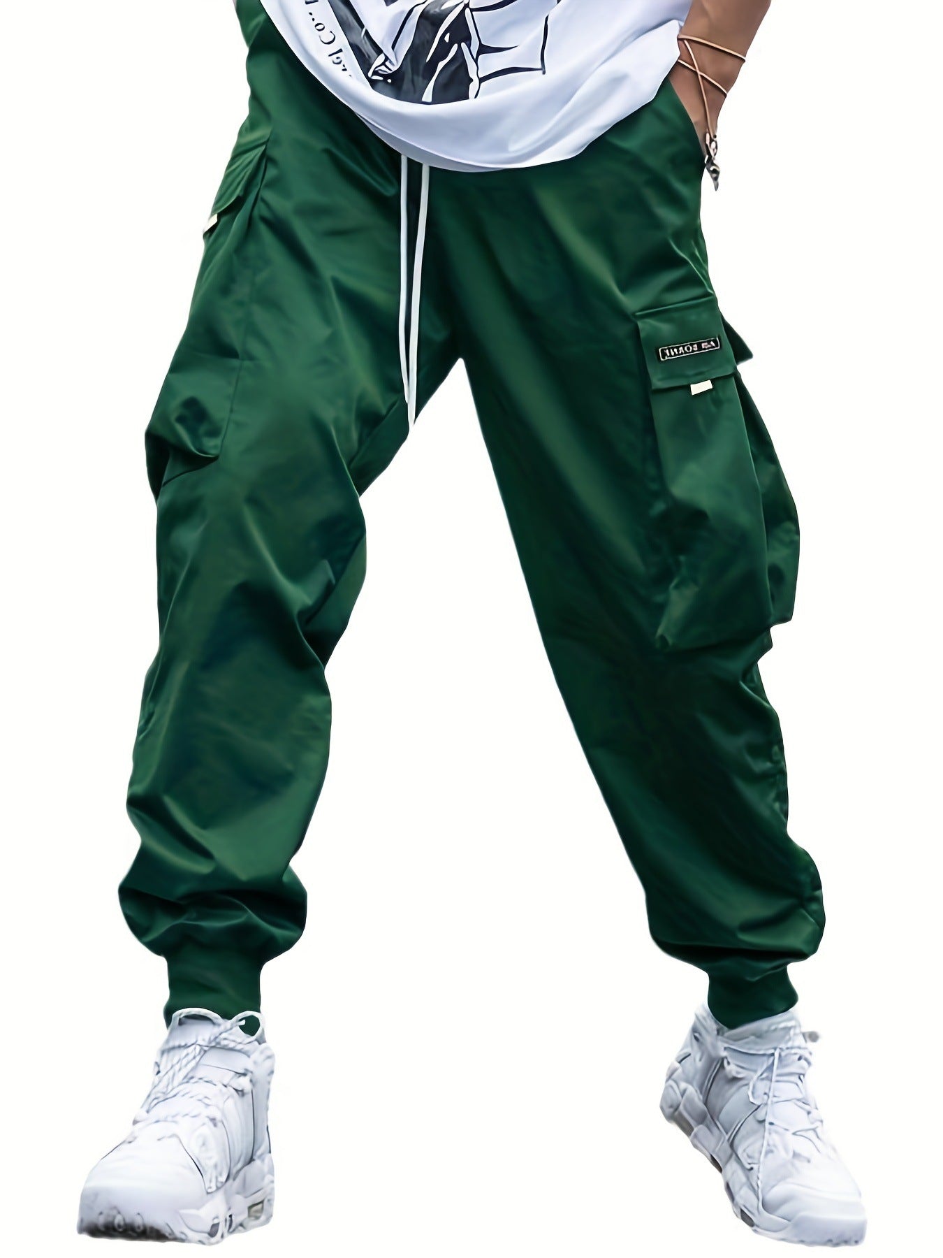 Broek Heren - Cargo Stijl met Zijvakken en Ribboorden | Casual