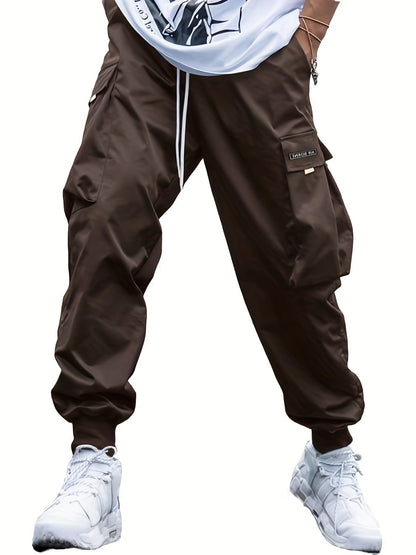 Broek Heren - Cargo Stijl met Zijvakken en Ribboorden | Casual