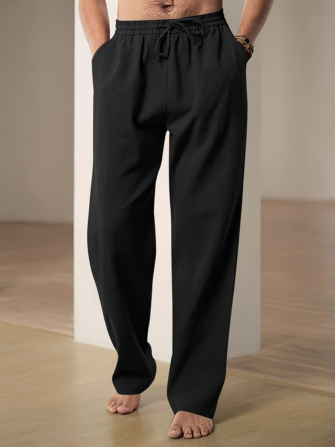Broek Heren - Wijde Zomerbroek met Elastische Trekkoord | Casual