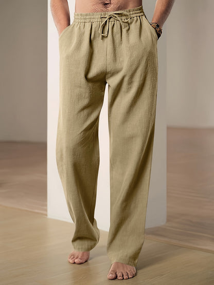 Broek Heren - Wijde Zomerbroek met Elastische Trekkoord | Casual