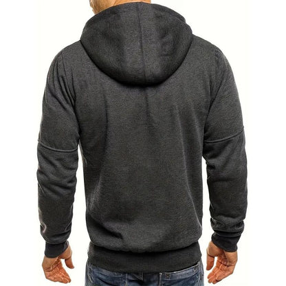 Hoodie Heren - Zip Model met Capuchon en Meerdere Zakken