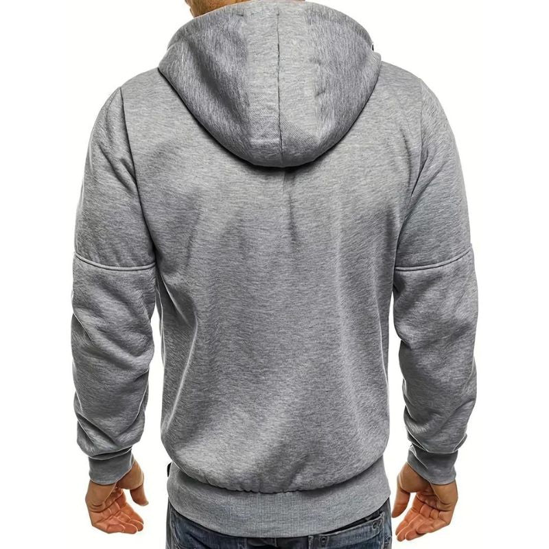 Hoodie Heren - Zip Model met Capuchon en Meerdere Zakken