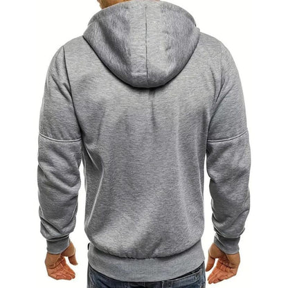 Hoodie Heren - Zip Model met Capuchon en Meerdere Zakken
