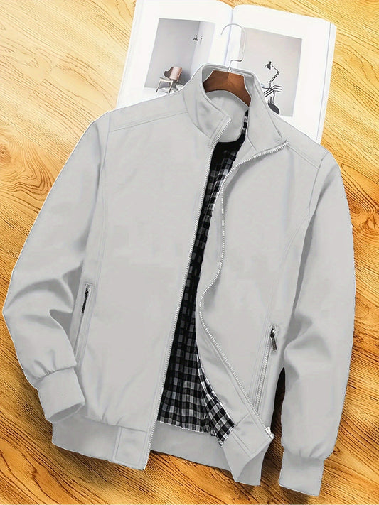 Jas Heren - Elegant Tussenjas met Opstaande Kraag | Lichtgewicht