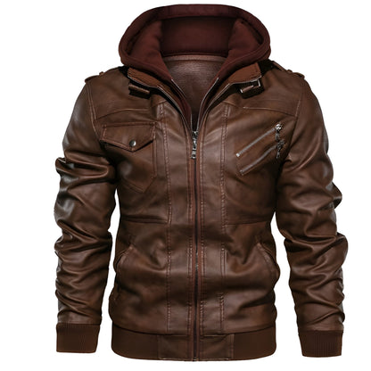 Jas Heren - Biker Stijl met Capuchon | Stoer en Casual