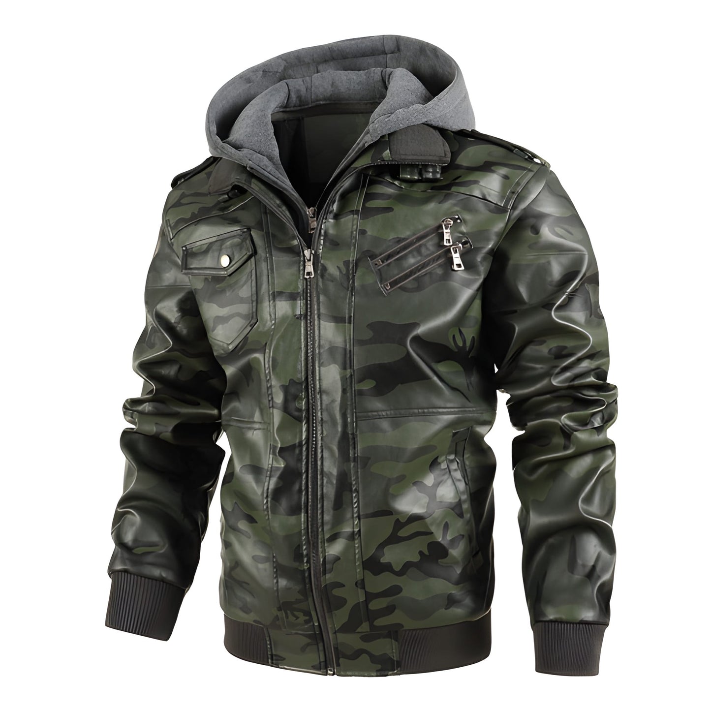 Jas Heren - Biker Stijl met Capuchon | Stoer en Casual