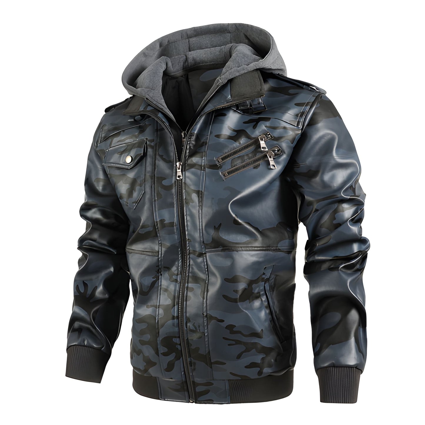 Jas Heren - Biker Stijl met Capuchon | Stoer en Casual